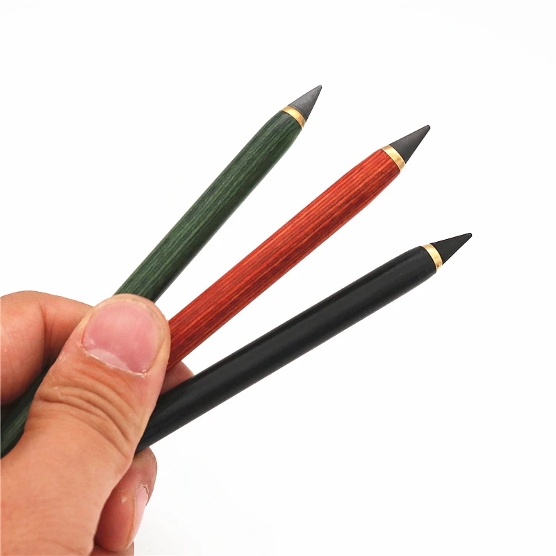 Wood Pencil HB Unlimited Writing Pencil No Ink Eternal Pencils Art Sketch Painting Tools Novelty Stationery School Supplies