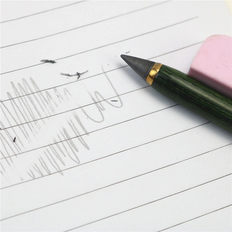 Wood Pencil HB Unlimited Writing Pencil No Ink Eternal Pencils Art Sketch Painting Tools Novelty Stationery School Supplies