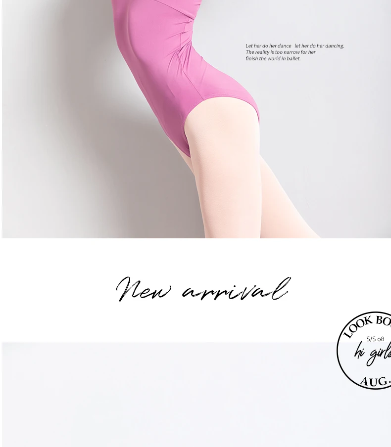 Tights, Double Suspenders, Ballet One-Piece Suit, Practice Body Suit, Art Test, Big Back and High Crotch, Sexy Practice Suit, Ad