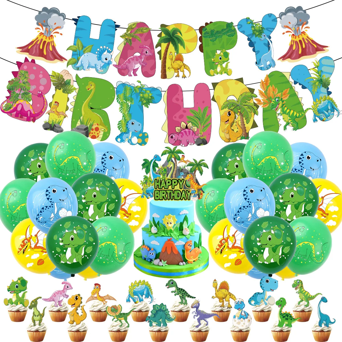 12pcs Cartoon Dinosaur Slap Bracelets Gifts Dinosaur Party Decoration Kids Boys Happy Jungle Safari Dino Birthday Party Favors