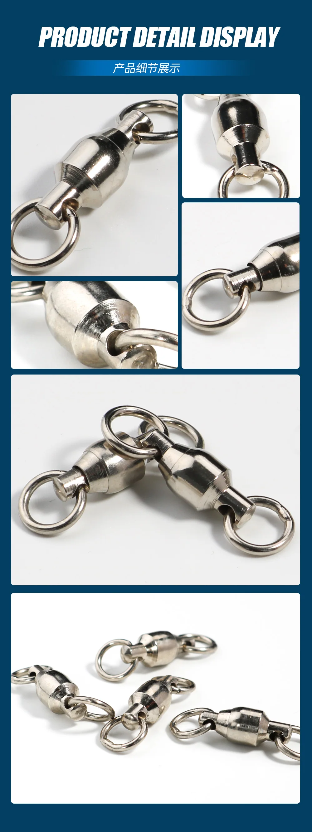JIGGINGPRO Ball Bearing Swivels For Fishing Accessories Fishing Goods BB Swivel Sea Fishing