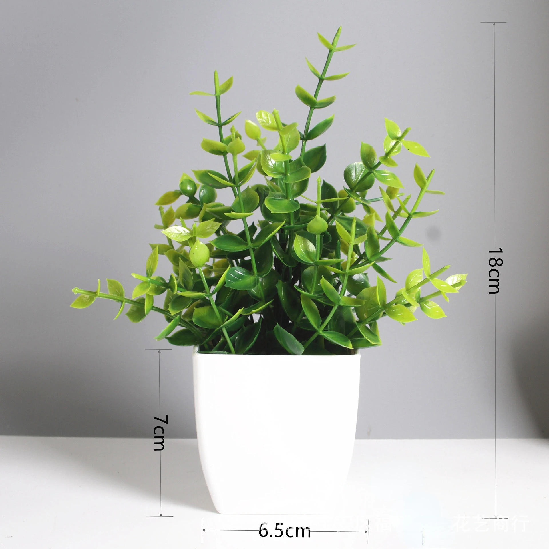 Artificial Bonsai Green Fake Plant Eucalyptus Flower Potted Plant For Indoor Outdoor Home Bedroom Garden Decoration supplies
