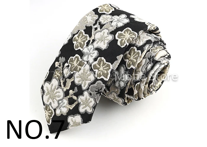 Men's Ties Floral Leaves And Plants Brown Pink White Neckties Leisure Business Shirt Suit Daily Wear Cravat Wedding Party Gifts