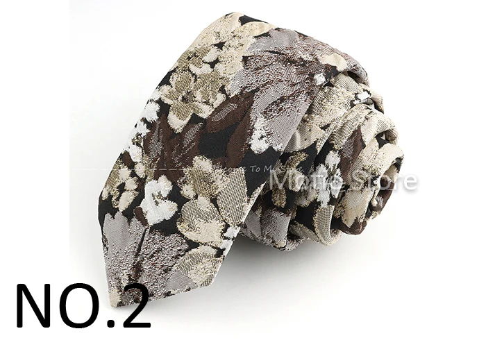 Men's Ties Floral Leaves And Plants Brown Pink White Neckties Leisure Business Shirt Suit Daily Wear Cravat Wedding Party Gifts