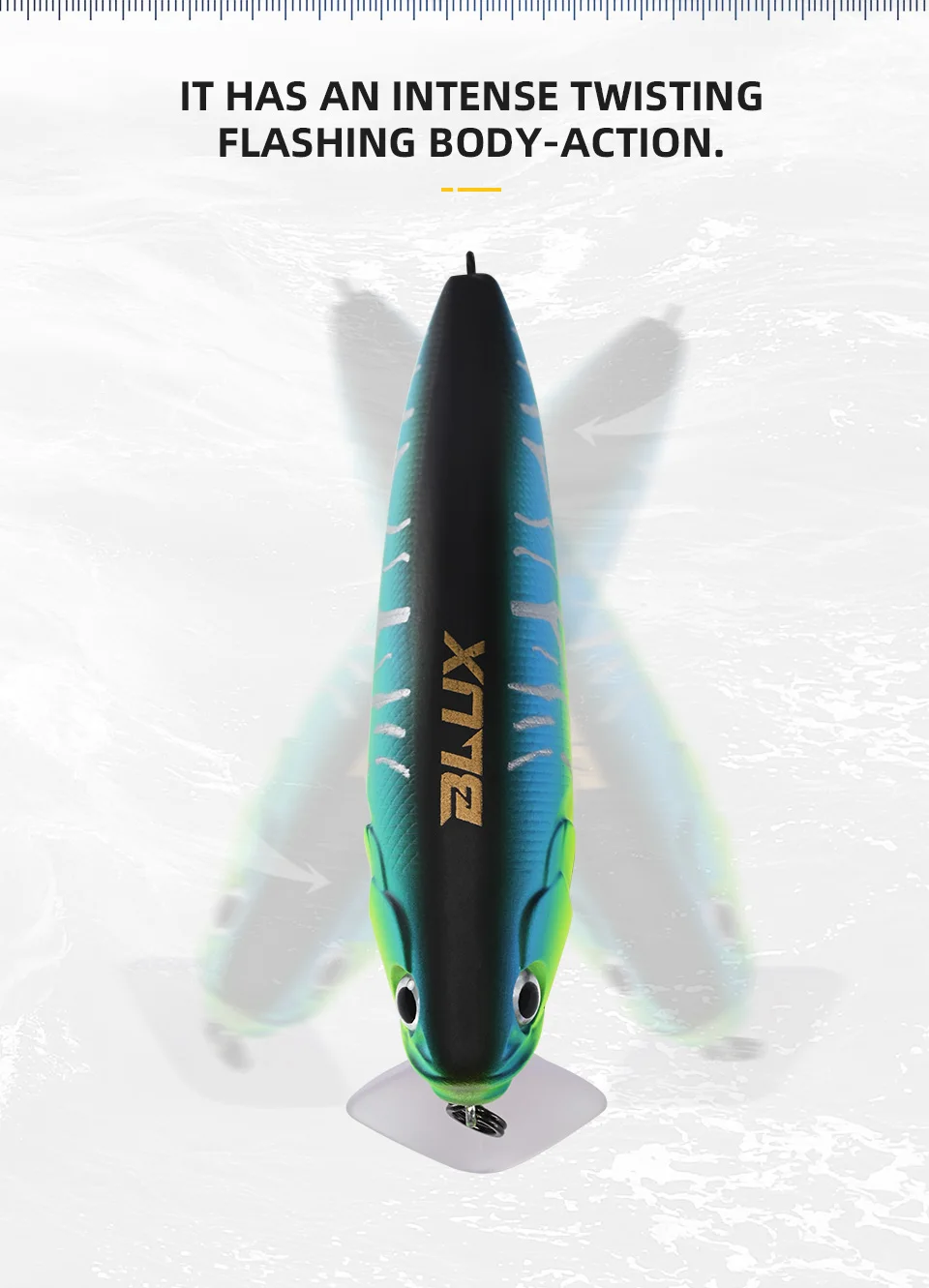 BLUX GIAN 105F Minnow Topwater Fishing Lure 108mm 30g Crank Floating Swimming Hard Bait Noise System Wobbler Shad For Bass Pike