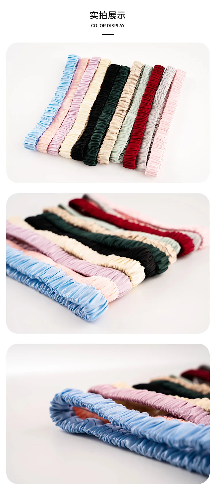 100% Pure Silk Headband for Women Hairband Makeup Accessory Elegant Hair Accessories for Her