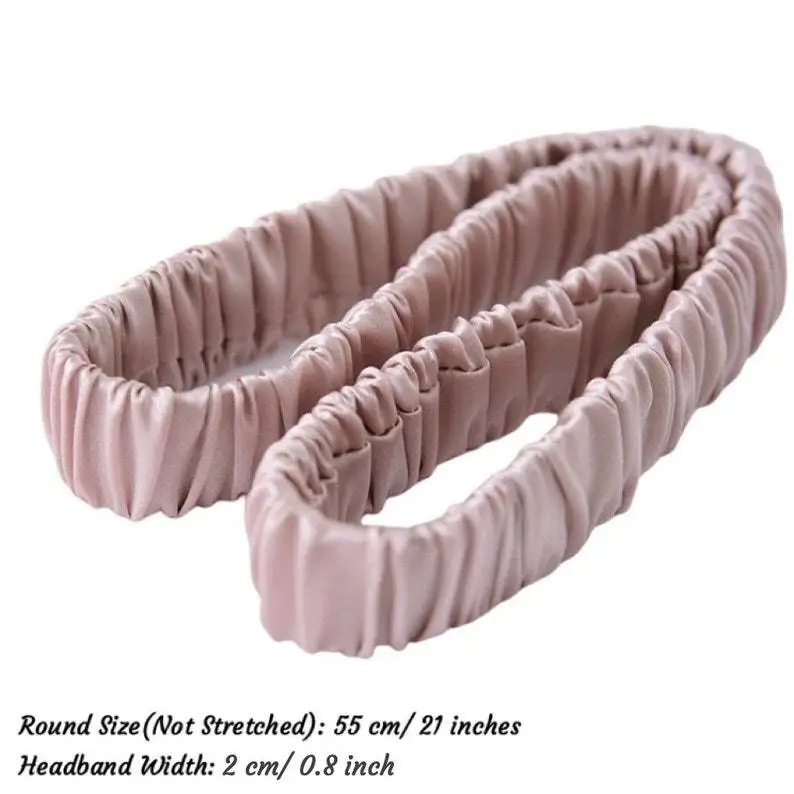 100% Pure Silk Headband for Women Hairband Makeup Accessory Elegant Hair Accessories for Her