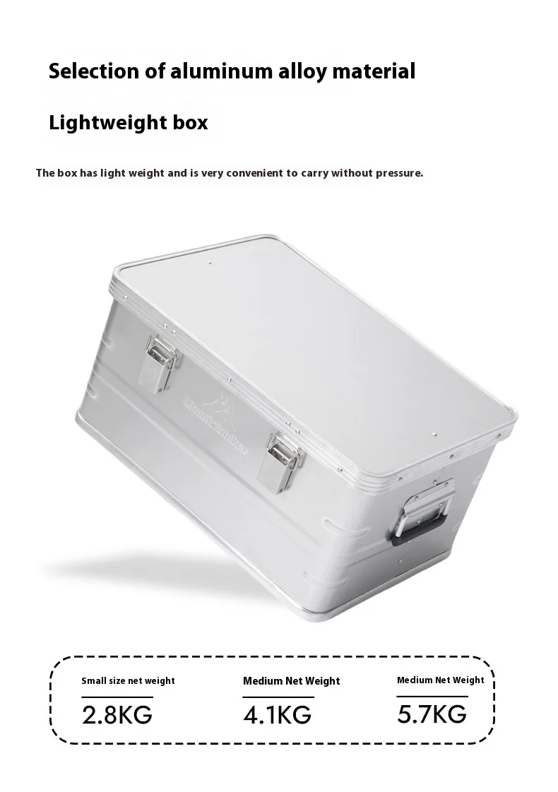 Mountainhiker 20-96L Outdoor Storage Box Camping Picnic Travel Aluminum Alloy Large Capacity Box Accessories Storage Bag 6 Sizes