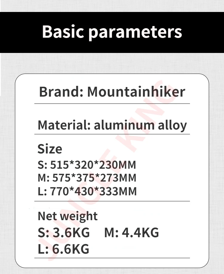 Mountainhiker 20-96L Outdoor Storage Box Camping Picnic Travel Aluminum Alloy Large Capacity Box Accessories Storage Bag 6 Sizes