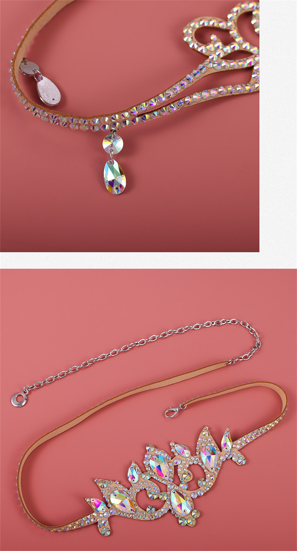 Sparkle Belly Dance Waist Chain Belt Shine Layered Rhinestone Body Jewelry Accessories Bikini Chain Adjusyable for Women Girls