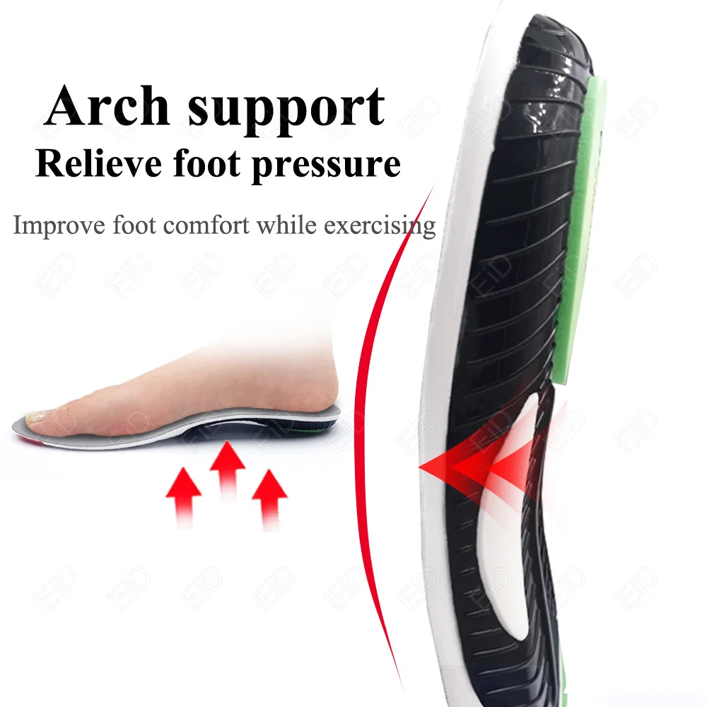 Best Orthopedic Insoles for Feet EVA Gel Shock Absorption Health Orthotic Sole Pad Sport Arch Support Relief Plantar Fasciitis