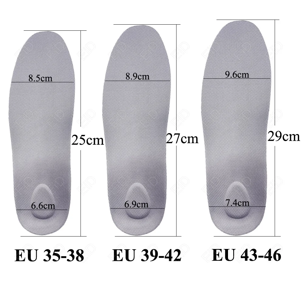 Best Orthopedic Insoles for Feet EVA Gel Shock Absorption Health Orthotic Sole Pad Sport Arch Support Relief Plantar Fasciitis