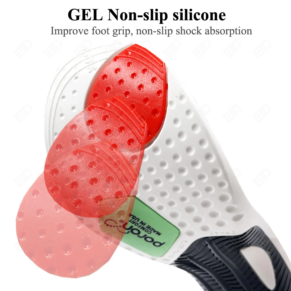 Best Orthopedic Insoles for Feet EVA Gel Shock Absorption Health Orthotic Sole Pad Sport Arch Support Relief Plantar Fasciitis