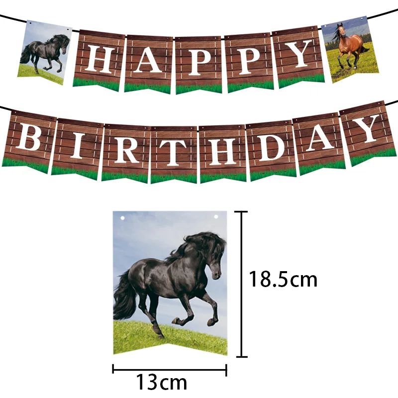 Horse Happy Birthday Cake Toppers Horse Racing Theme Cake Decoartions Horse Racing Birthday Party Decorations Supplies
