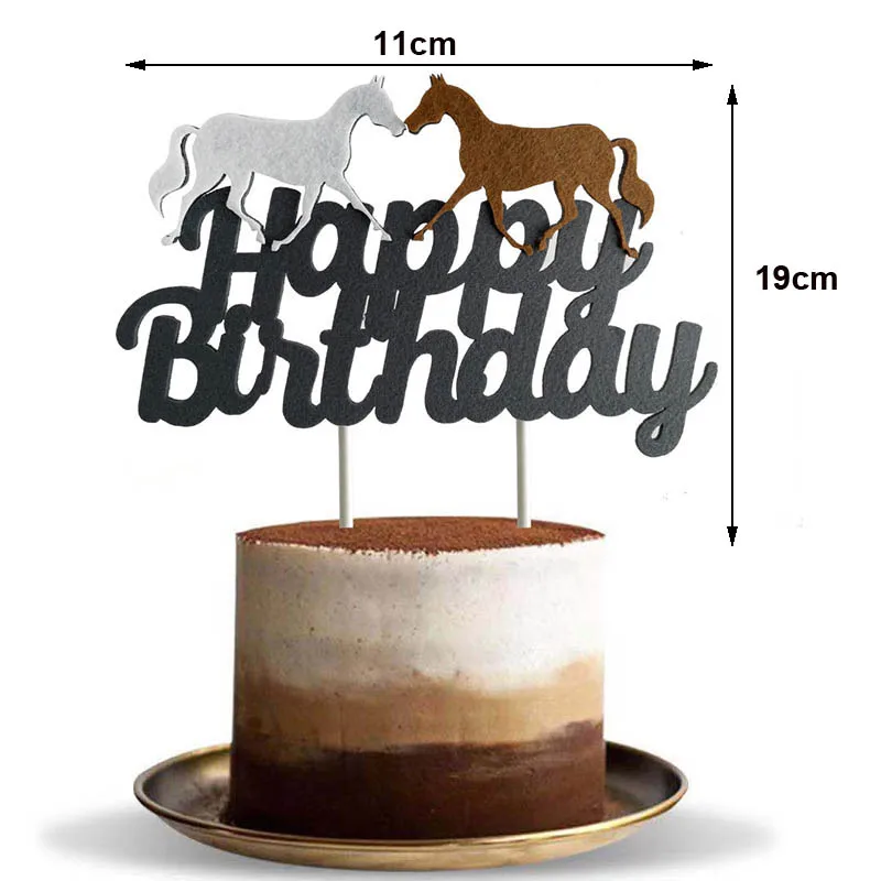 Horse Happy Birthday Cake Toppers Horse Racing Theme Cake Decoartions Horse Racing Birthday Party Decorations Supplies