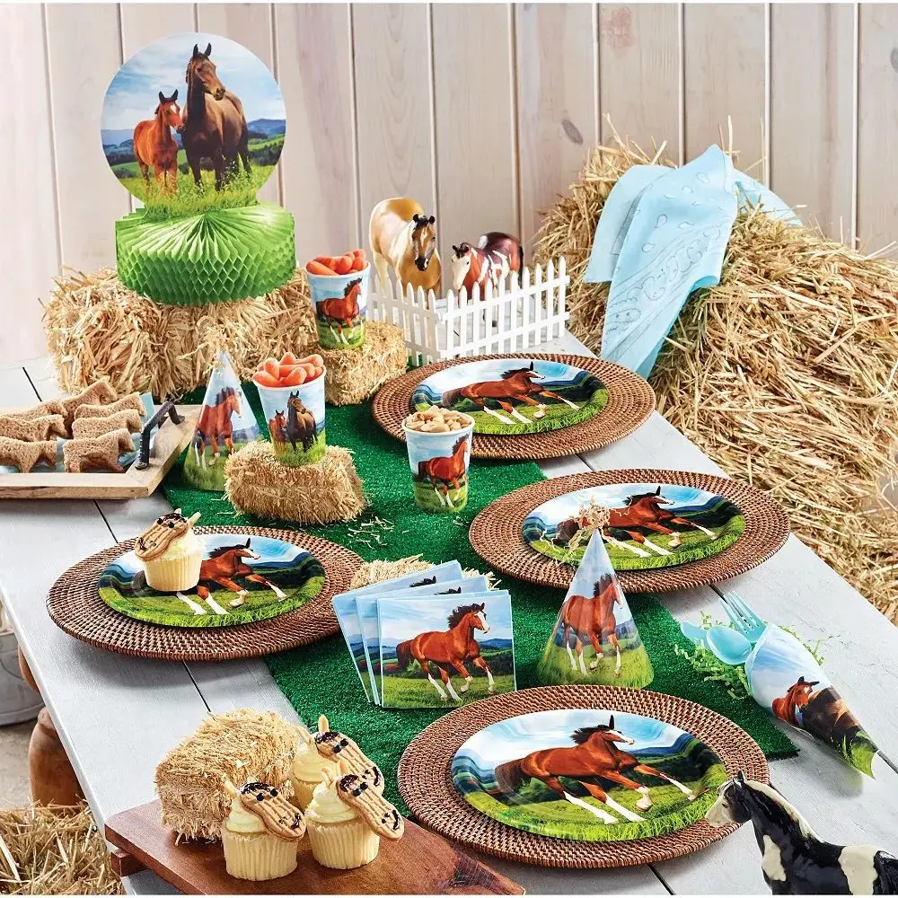 Horse Happy Birthday Cake Toppers Horse Racing Theme Cake Decoartions Horse Racing Birthday Party Decorations Supplies