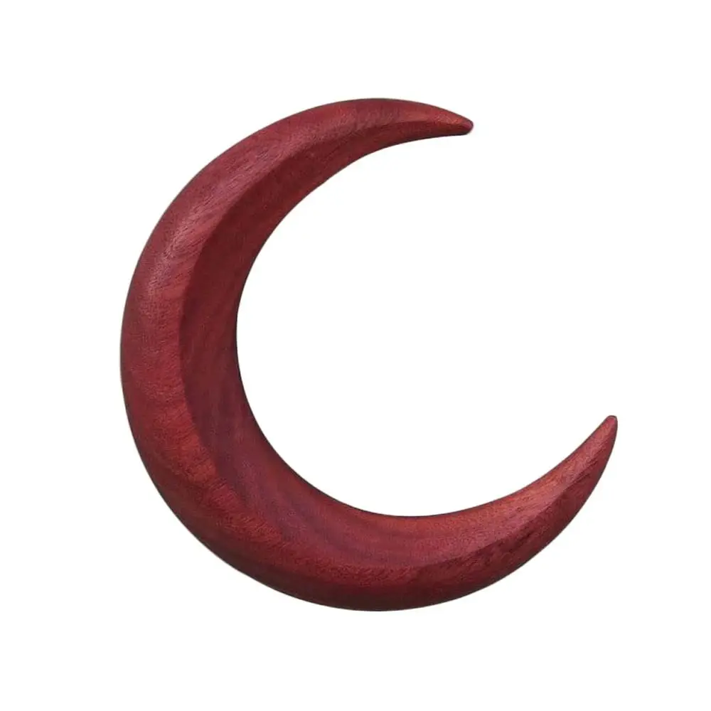 Moon Hair Fork Ramadan Hand Carved Wooden Hair Sticks for Women Long Hair Comb Hair Styling Tools Hair Accessories