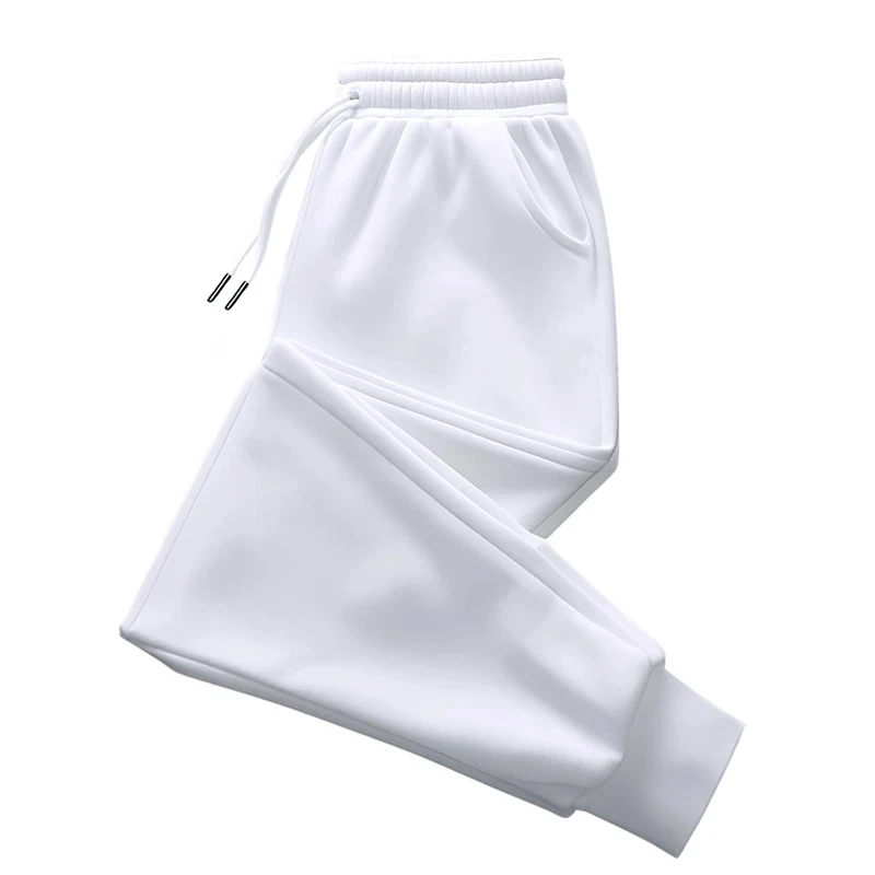 Women Men No Printed Long Pants Women Casual Loose Fashion Outdoor Fitness Jogging Drawstring Sweatpants Daily Sweatpants