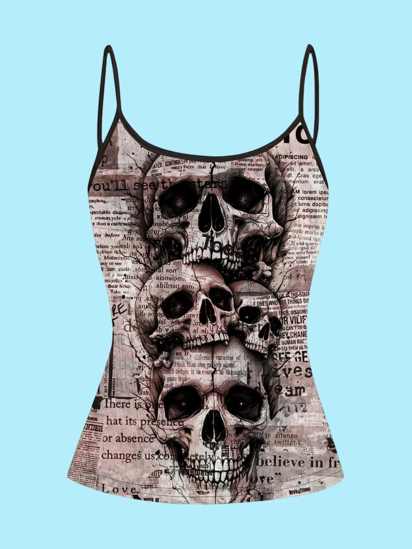 European and American Spring, Summer and Autumn Solid Color Daily Casual Adjustable Suspender Vest Three-Piece Set