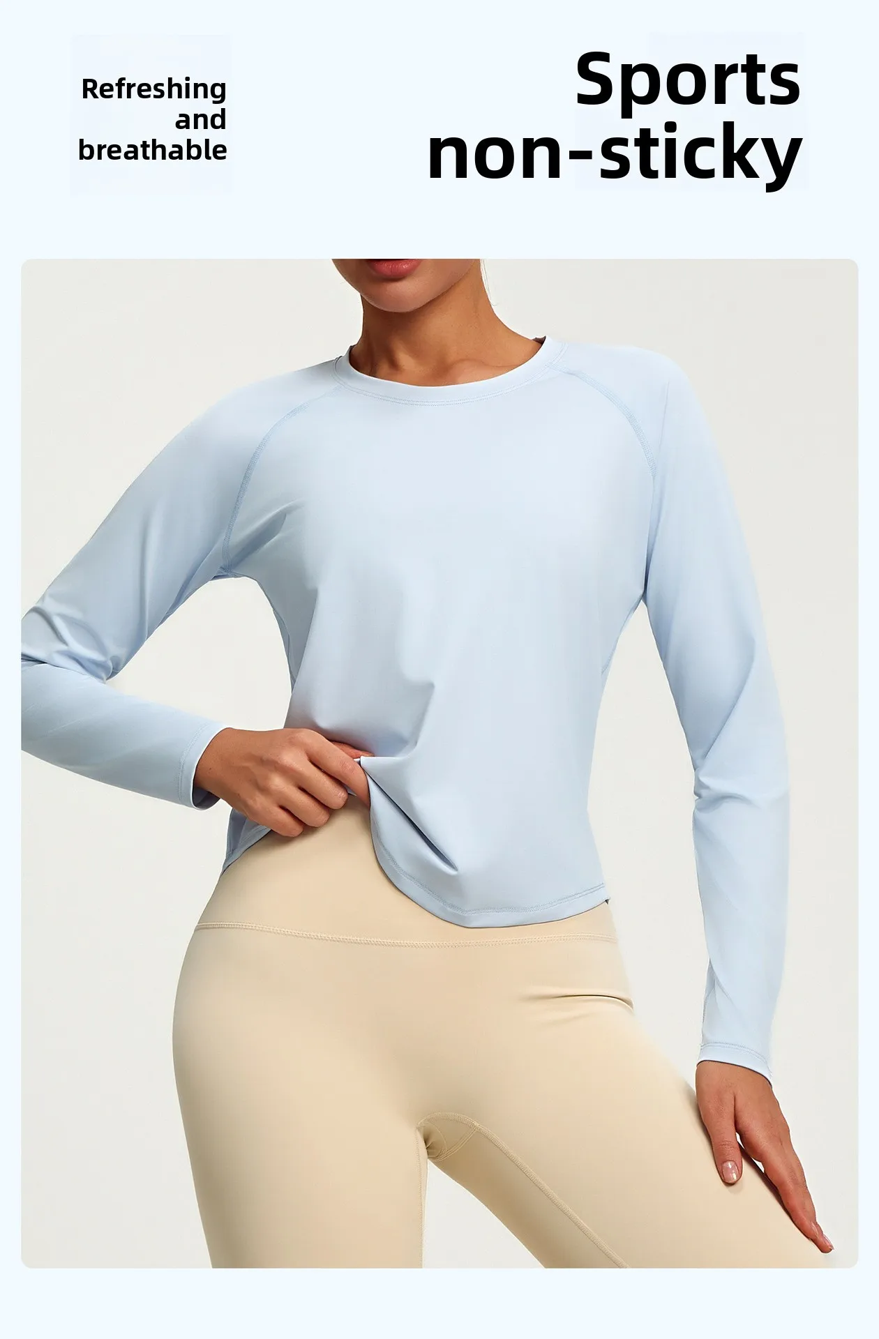 2026 Spring Summer New Women's Yoga Top Loose Mesh Breathable Sports Long Sleeve T-shirt Basic Solid Color Top Riding Clothes