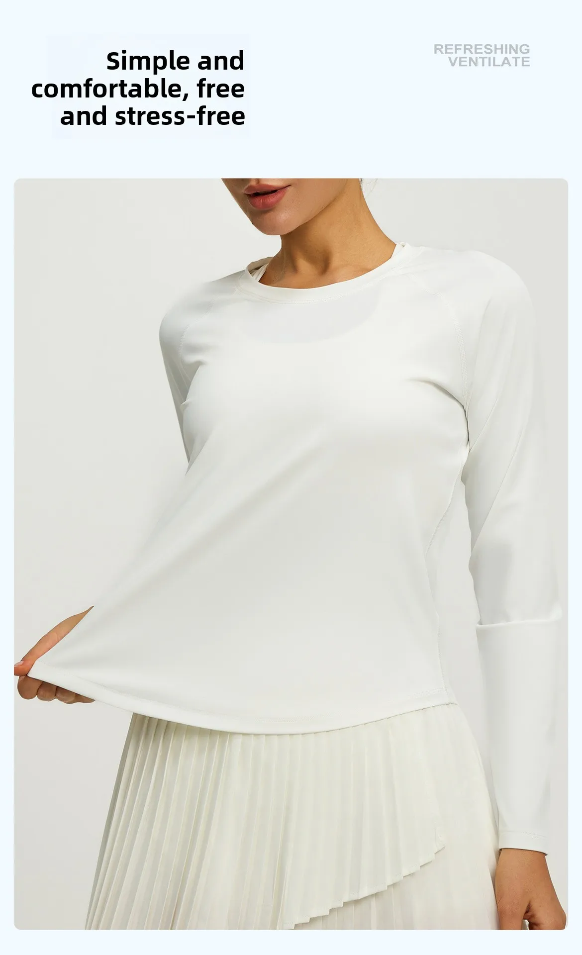 2026 Spring Summer New Women's Yoga Top Loose Mesh Breathable Sports Long Sleeve T-shirt Basic Solid Color Top Riding Clothes