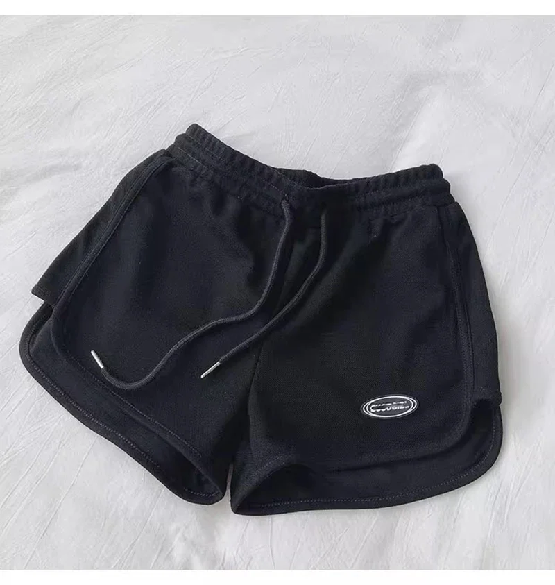 SMVP 2026 Women Casual Drawstring Sports Shorts Thin High Waist Yoga A-line Shorts Loose Women Running Straight Trousers Summer
