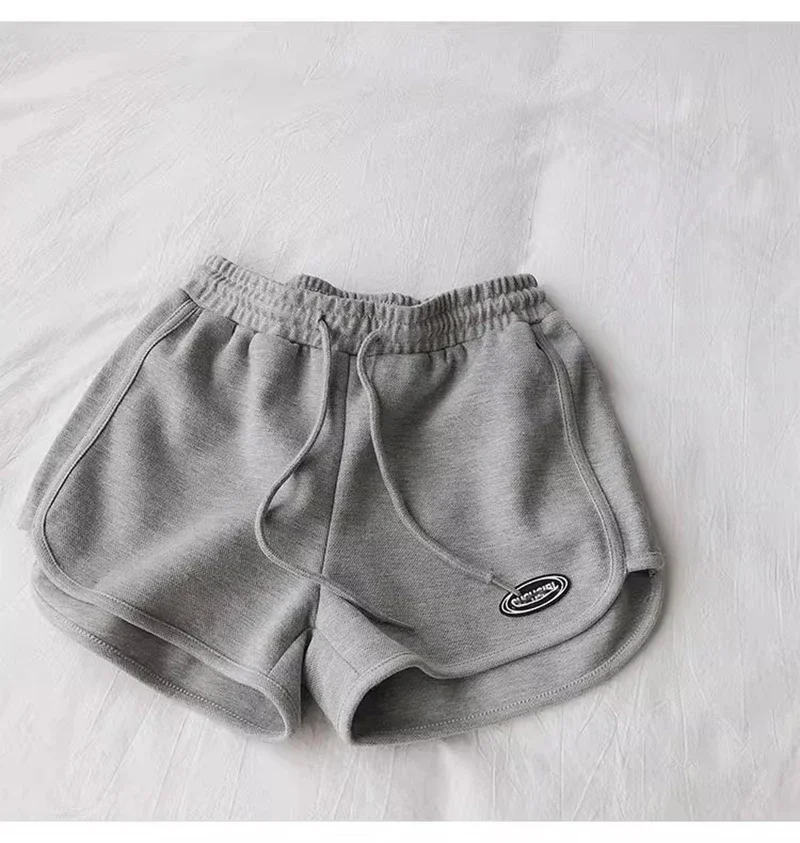 SMVP 2026 Women Casual Drawstring Sports Shorts Thin High Waist Yoga A-line Shorts Loose Women Running Straight Trousers Summer