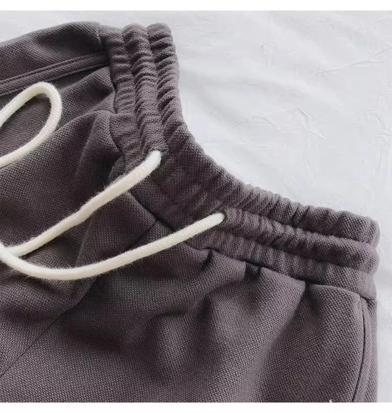 SMVP 2026 Women Casual Drawstring Sports Shorts Thin High Waist Yoga A-line Shorts Loose Women Running Straight Trousers Summer