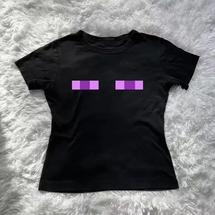 High Street Y2K Fashion Women's Tops Pants Women's Slim Trash Tops Harajuku Goth 90's Clothing Retro Goth Kpop 2000s Tops Emo