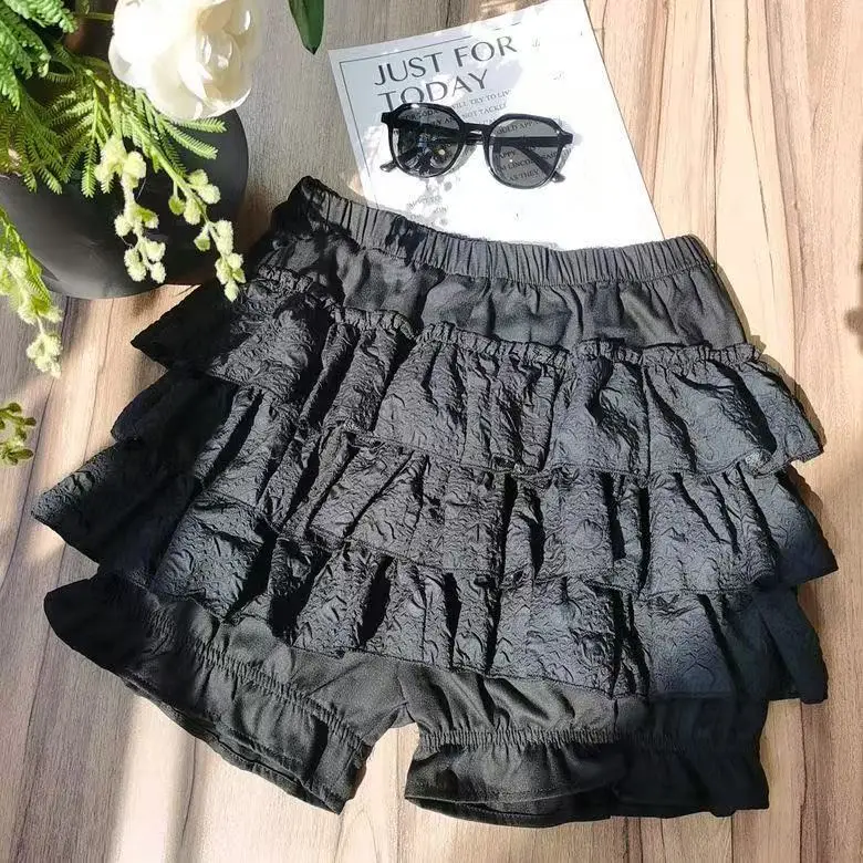 Japanese Y2k Cute Ruffled Plaid Skirt Gothic Punk Rock Subculture Cake Skirts Japanese Preppy Style Casual New Women Mini Skirts