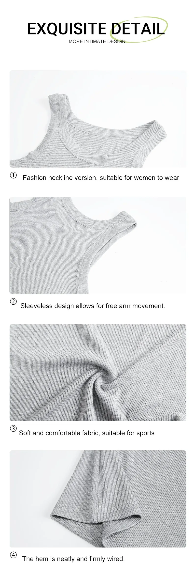 Camisole Tank Soft Top For Women Summer Outfits Tight And Sexy Tank Top Knitted Bottom Shirt And Sleeveless Top For Outerwear
