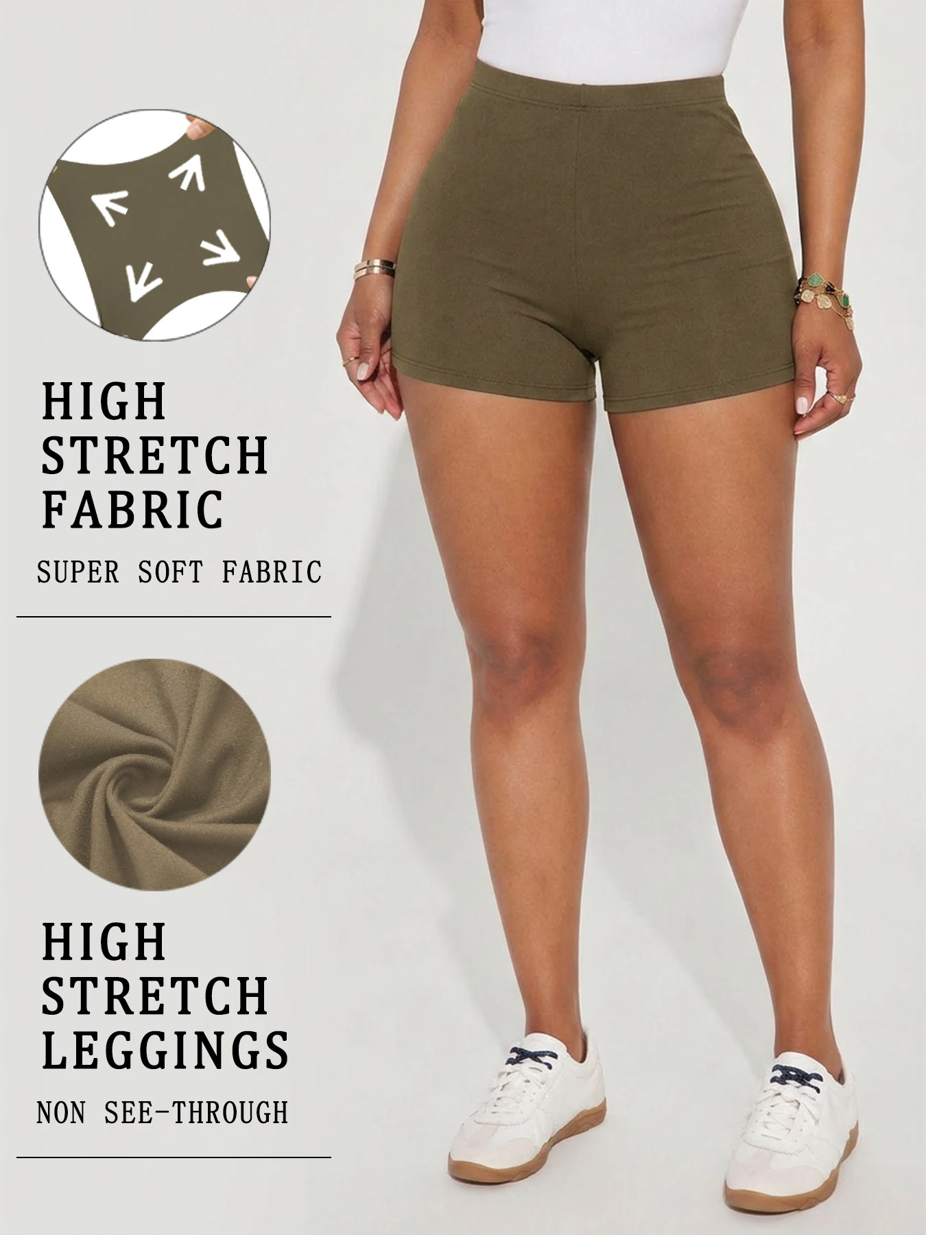 High Elasticity Sports Shorts Biker Shorts For Women Super Soft Yoga Running Push Up Gym Fitness Women's Activewear