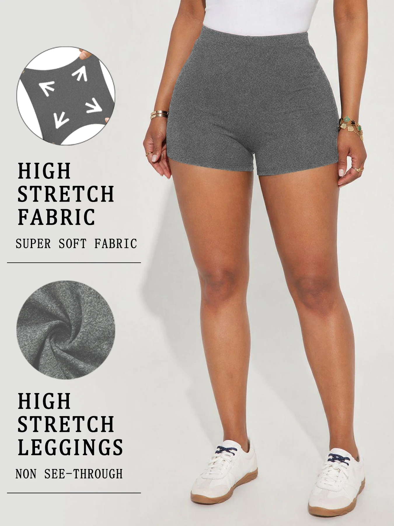 High Elasticity Sports Shorts Biker Shorts For Women Super Soft Yoga Running Push Up Gym Fitness Women's Activewear