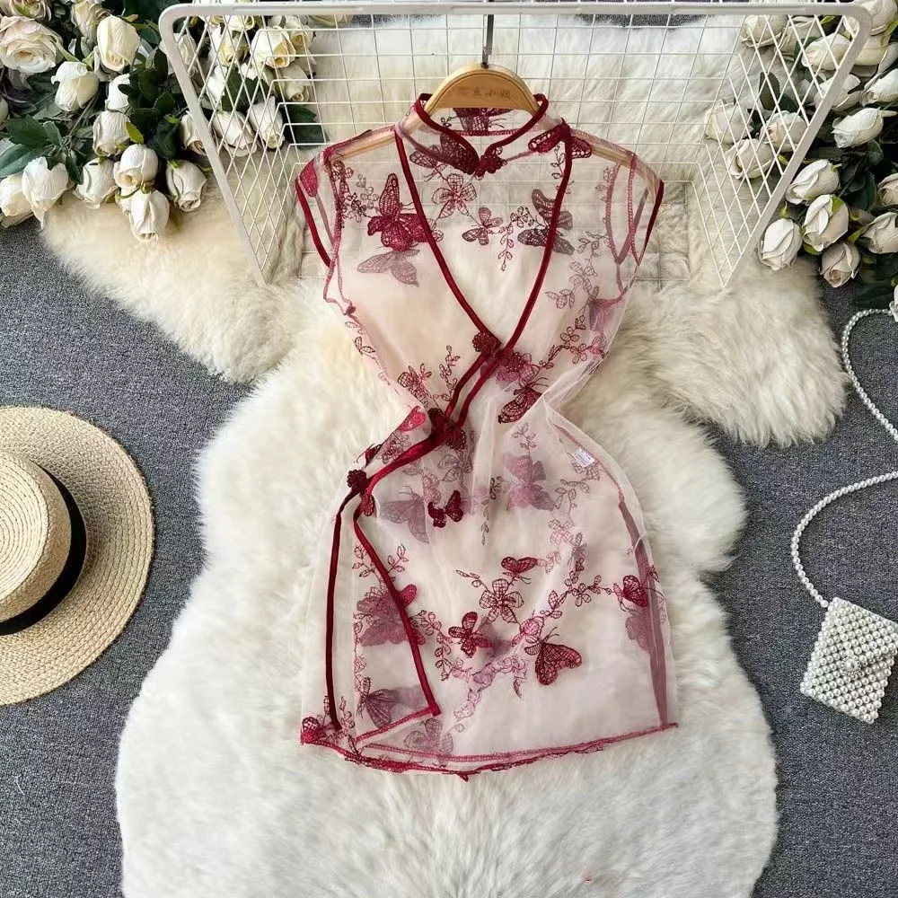 Women's Sexy Mini Dress Lingerie Cosplay Maid Cute Bowknot Lace Hotsweet Casual Dresses Party Club Costume Camisole Mini Dresses