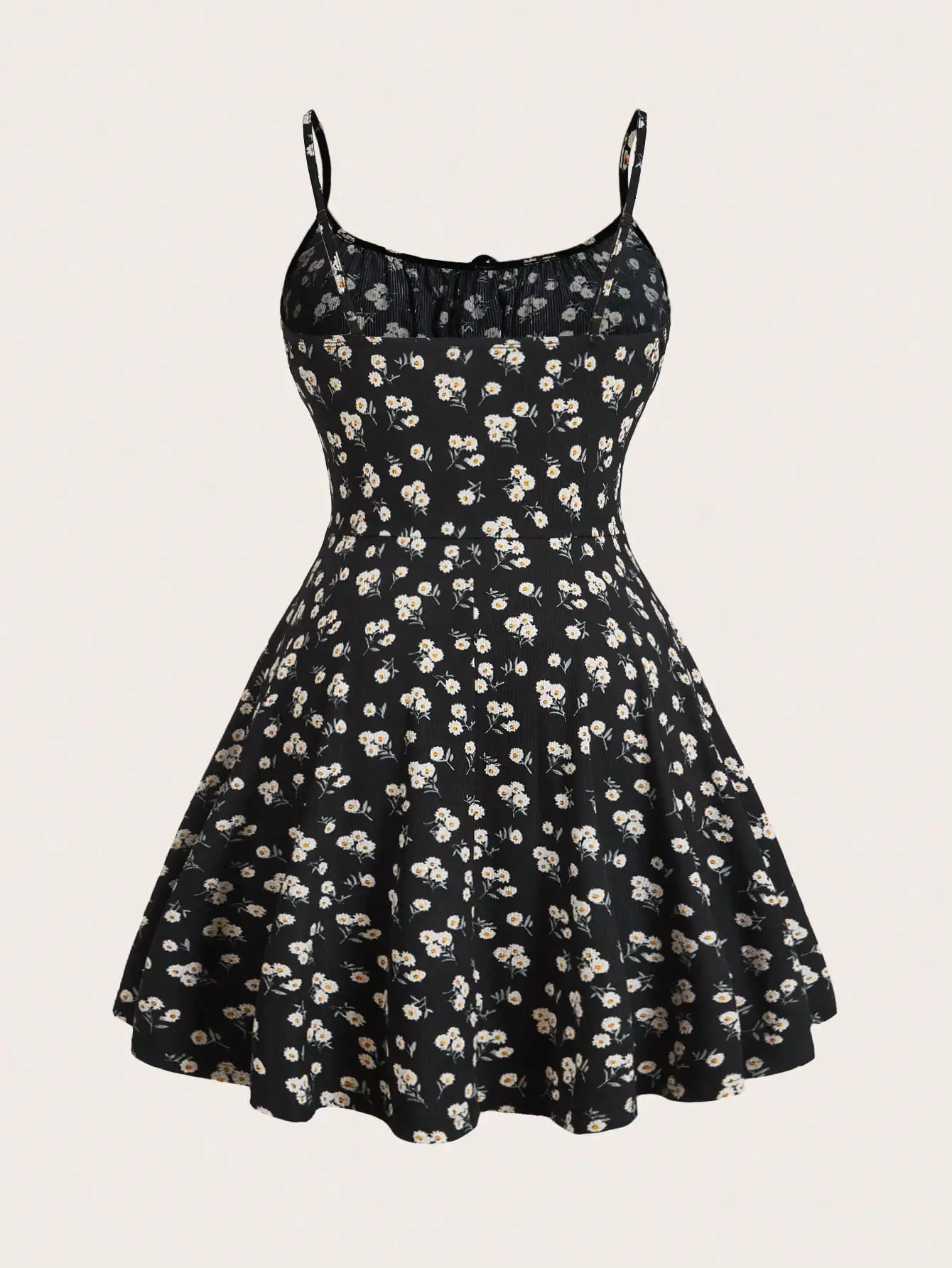 New Fashion Floral Elegant Sleeveless Thin Strap Camisole Dress