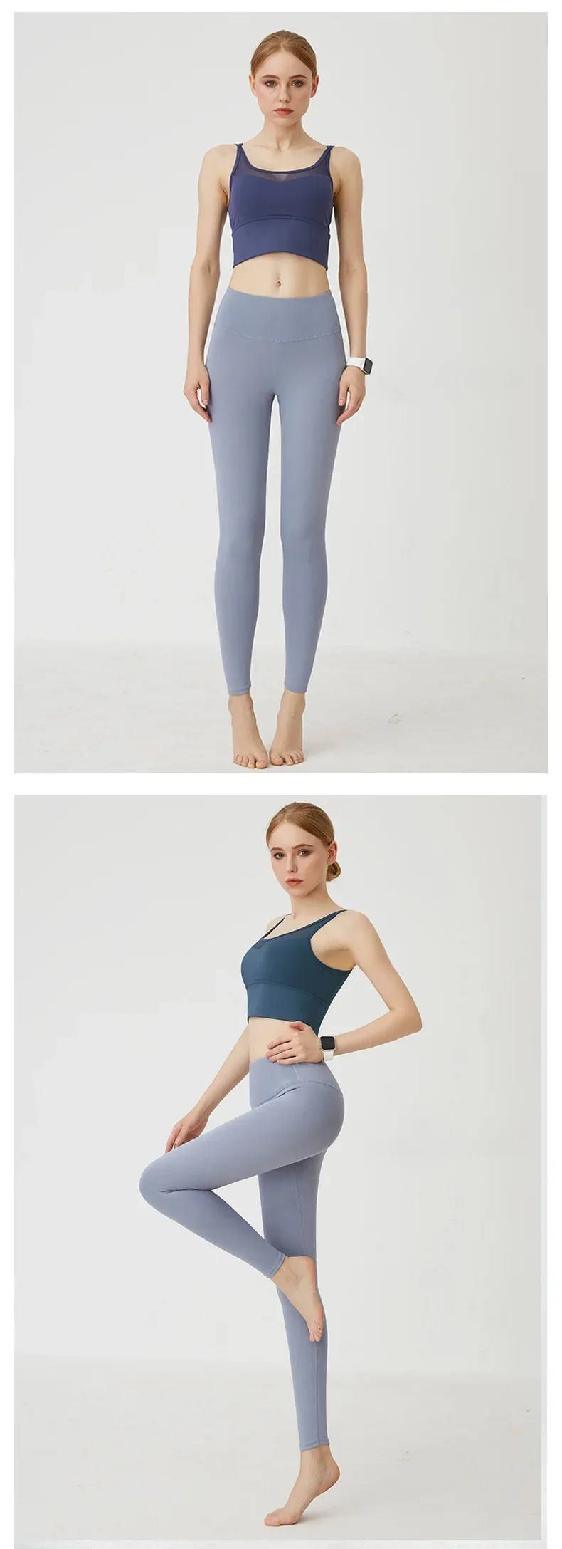 UPF50+ Women Yoga Leggings Hips Lifting Gym Leggings Sport Pants High Waist Fitness Leggings Bubble Butt Workout Running Pants