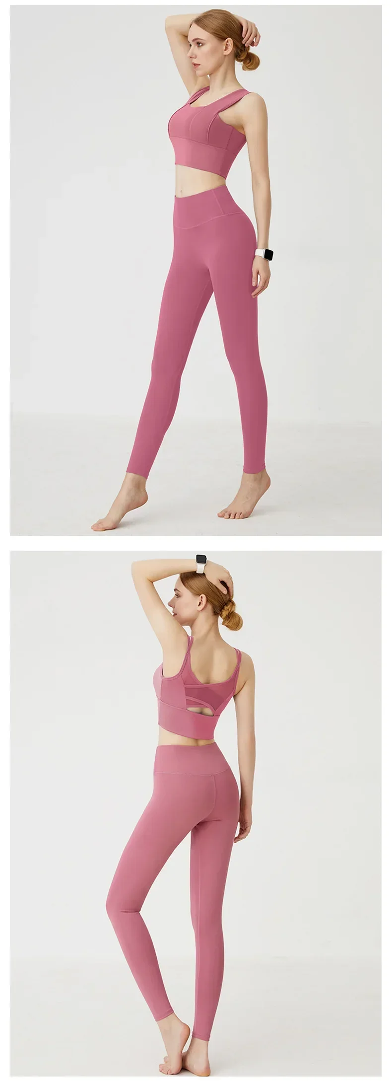 UPF50+ Women Yoga Leggings Hips Lifting Gym Leggings Sport Pants High Waist Fitness Leggings Bubble Butt Workout Running Pants