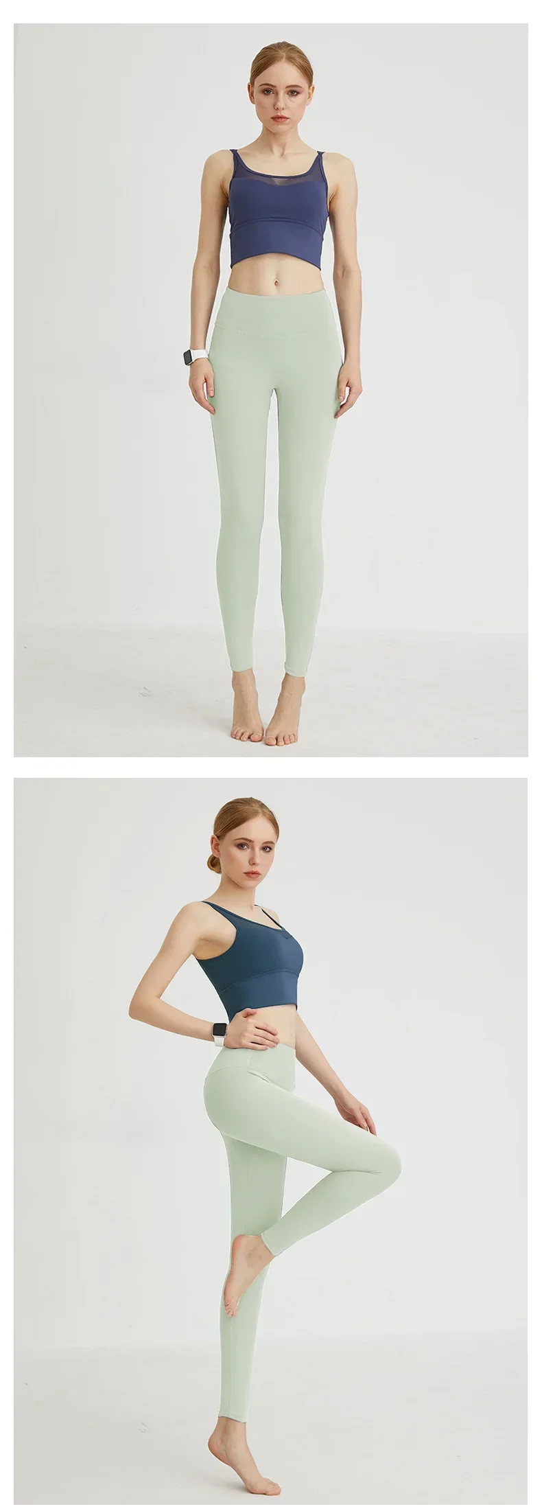 UPF50+ Women Yoga Leggings Hips Lifting Gym Leggings Sport Pants High Waist Fitness Leggings Bubble Butt Workout Running Pants