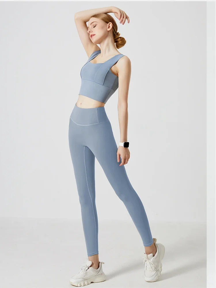 UPF50+ Women Yoga Leggings Hips Lifting Gym Leggings Sport Pants High Waist Fitness Leggings Bubble Butt Workout Running Pants