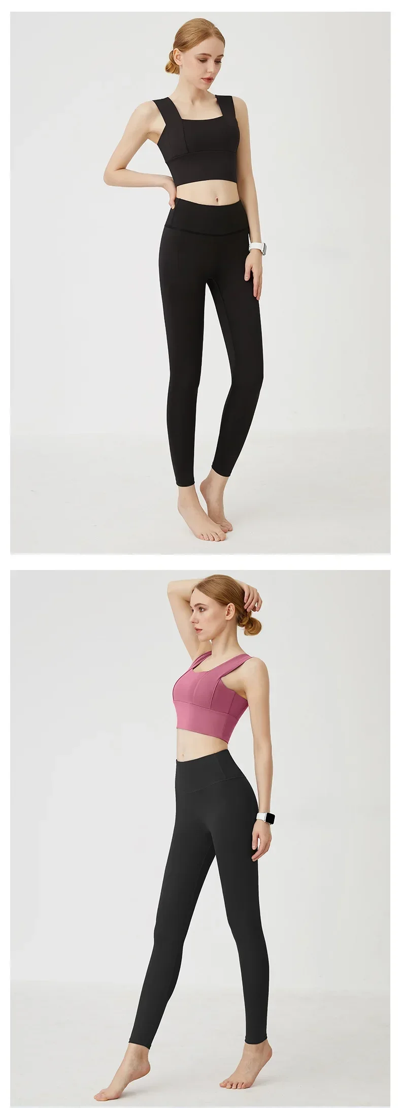 UPF50+ Women Yoga Leggings Hips Lifting Gym Leggings Sport Pants High Waist Fitness Leggings Bubble Butt Workout Running Pants