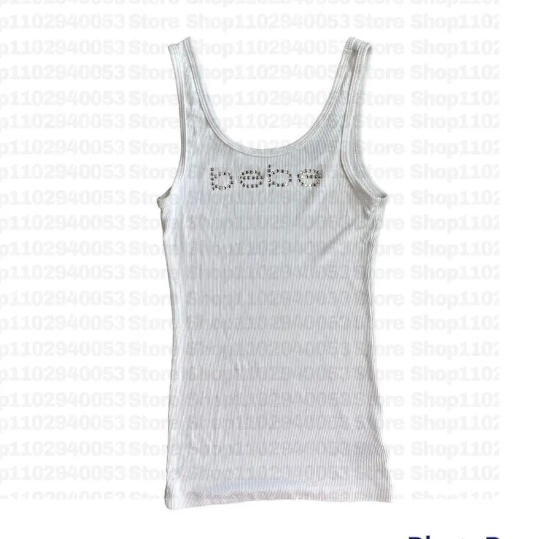 Vintage Sleeveless Tank Top Letters Summer Print Personality Crop top Sleeveless Slim Streetwear Punk Y2K Baby Tee Short Sleeve