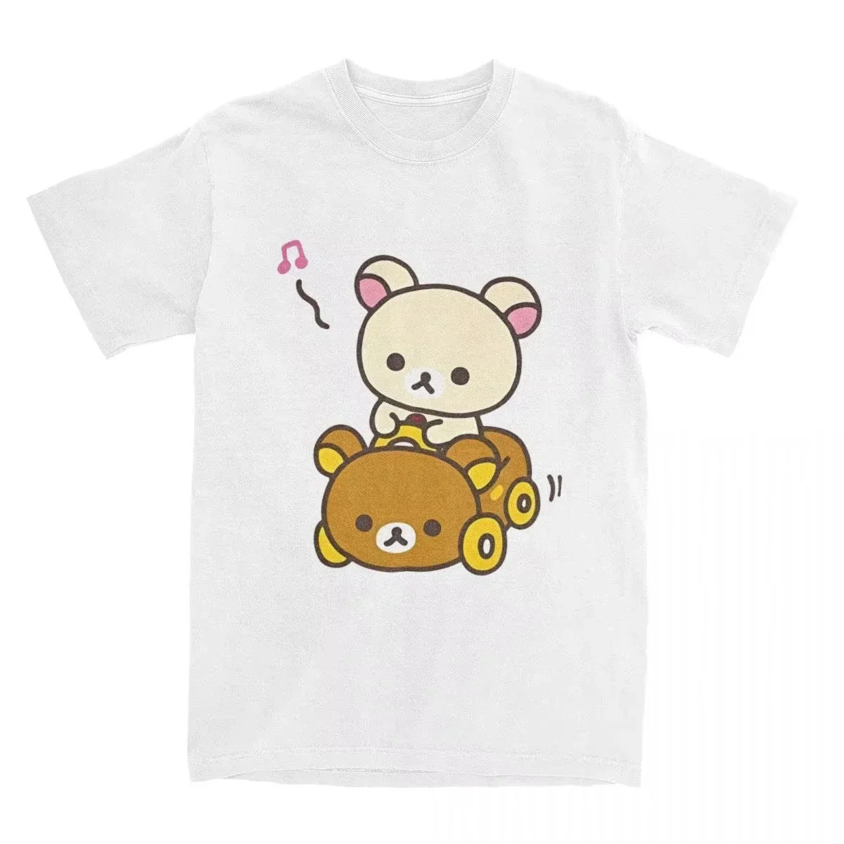 Round Neck Short Sleeve T-shirt for Men and Women with Car Hipster Style Summer Short Sleeve T Shirts Streetwear Women T Shirts