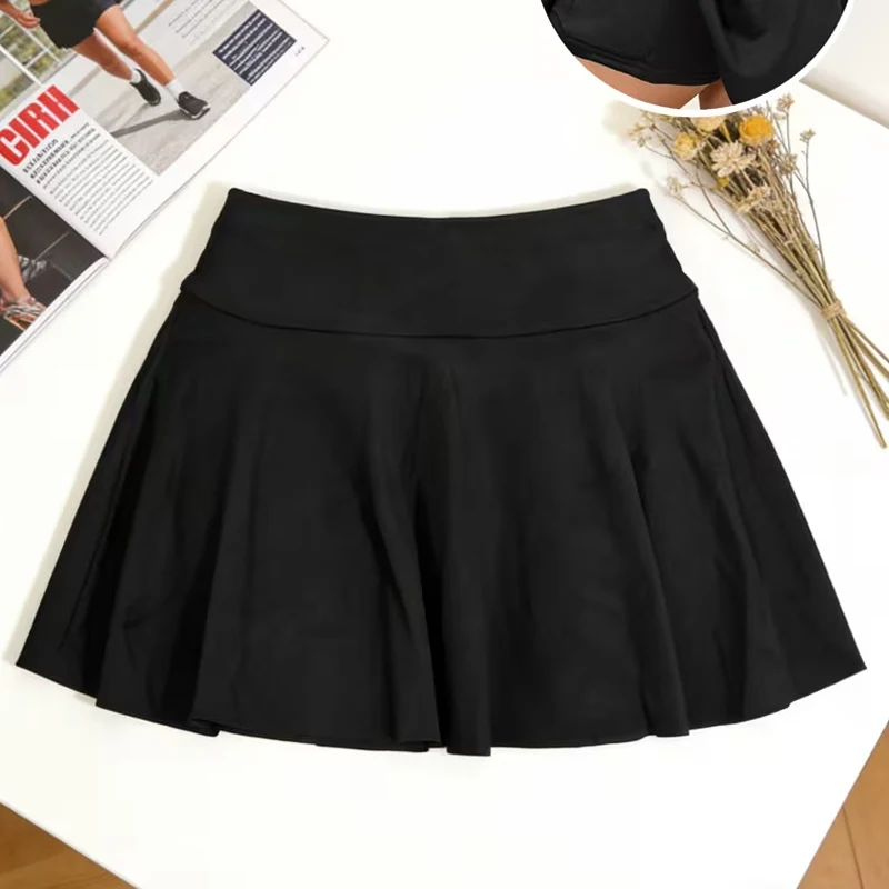 Women's Solid Color High Waist Loungewear Skirt Summer Breathable Sexual Interest Mini Skirt Ladies Quick Dry Comfortable Skirts