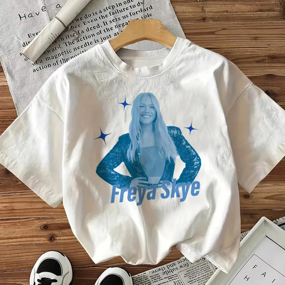 Freya Skye t-shirt female anime Vintage Grunge Breathable University 2000s tshirt 80s Classic Graphic harajuku 2000s Grunge