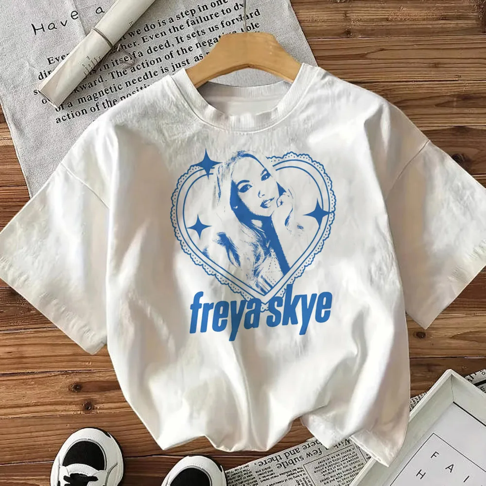 Freya Skye t-shirt female anime Vintage Grunge Breathable University 2000s tshirt 80s Classic Graphic harajuku 2000s Grunge