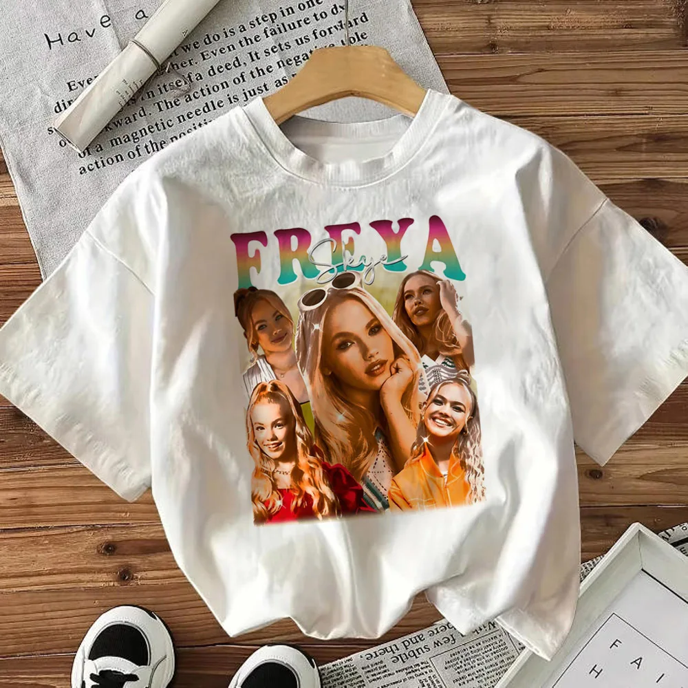 Freya Skye t-shirt female anime Vintage Grunge Breathable University 2000s tshirt 80s Classic Graphic harajuku 2000s Grunge