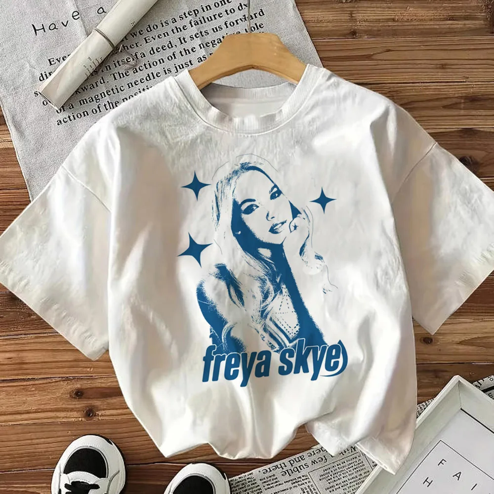 Freya Skye t-shirt female anime Vintage Grunge Breathable University 2000s tshirt 80s Classic Graphic harajuku 2000s Grunge