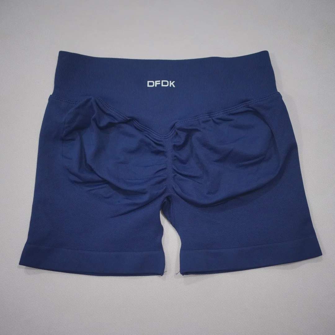 DFDK 2026 New Women Scrunch Butt Yoga Shorts High Waist Hip Lifting Push Up Squat Proof Sports Shorts Gym Workout Running Fitnes