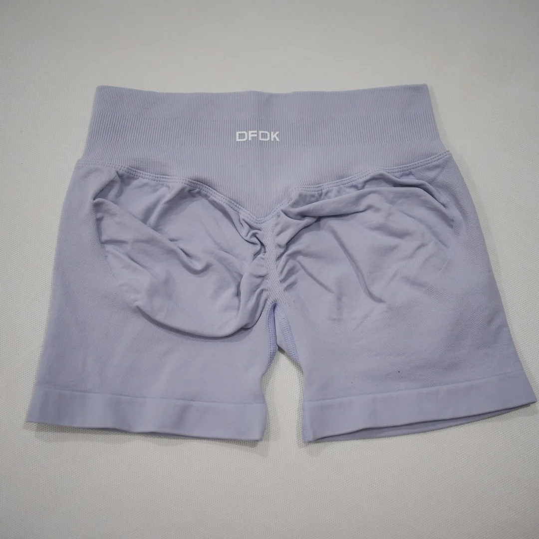 DFDK 2026 New Women Scrunch Butt Yoga Shorts High Waist Hip Lifting Push Up Squat Proof Sports Shorts Gym Workout Running Fitnes