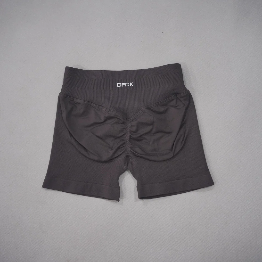 DFDK 2026 New Women Scrunch Butt Yoga Shorts High Waist Hip Lifting Push Up Squat Proof Sports Shorts Gym Workout Running Fitnes